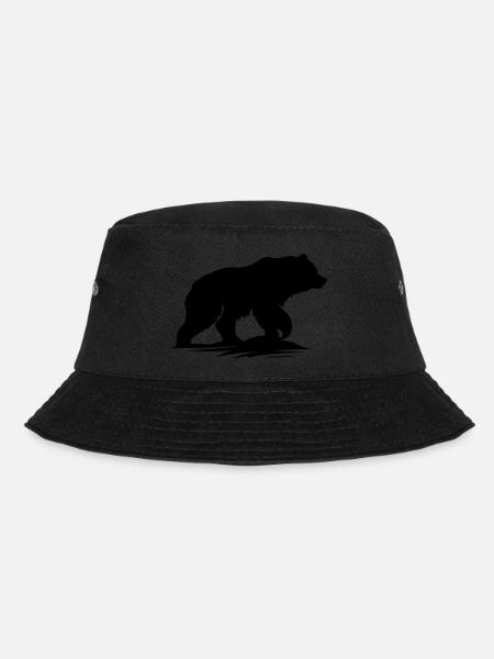 bär - Bucket Hat - Schwarz
