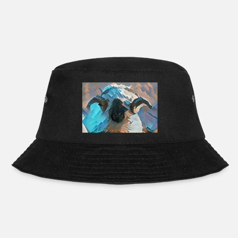 Walliser Schwarznasen Bock - Bucket Hat - Schwarz