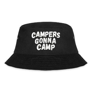 Campers going to camp! white - Bucket Hat - black - Front - Lela (165cm)