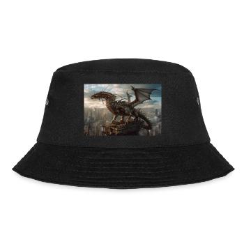 Dragon 1 - Bucket Hat - Schwarz - Vorne - Lela (165cm)