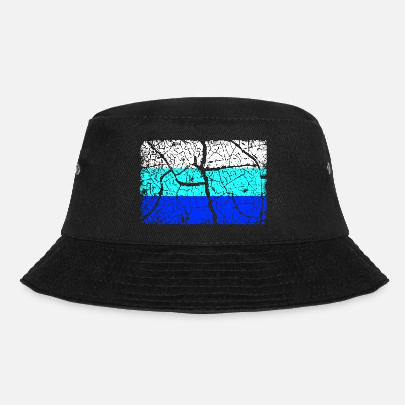 Deutschland Flagge INVERTIERT - Bucket Hat - Schwarz