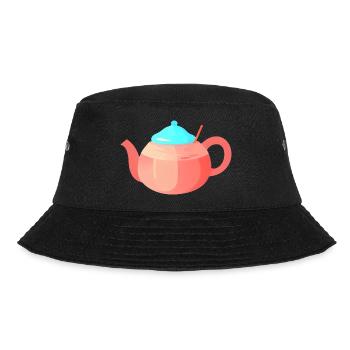 Tea Tea Bags Gift Cup Tea Saying Drink - Bucket Hat - black - Front - Lela (165cm)