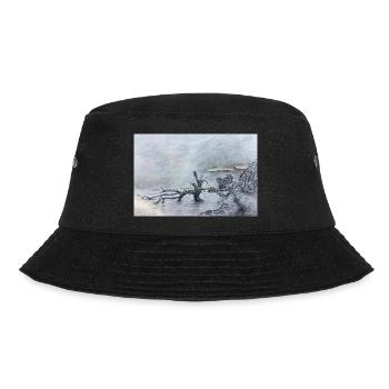 Natur wie gemalt - Bucket Hat - Schwarz - Vorne - Lela (165cm)