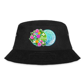 Im Sommer vertrauen wir - Bucket Hat - Schwarz - Vorne - Lela (165cm)