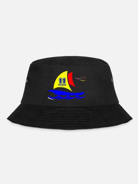 Segelboot Gruissan Occitanie - Bucket Hat - Schwarz