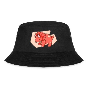 Mignon dinosaure potelé, dino, tricératops - Bob - noir - Devant - Lela (165cm)