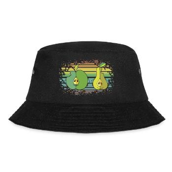 Apfel und Birne - Bucket Hat - Schwarz - Vorne - Lela (165cm)