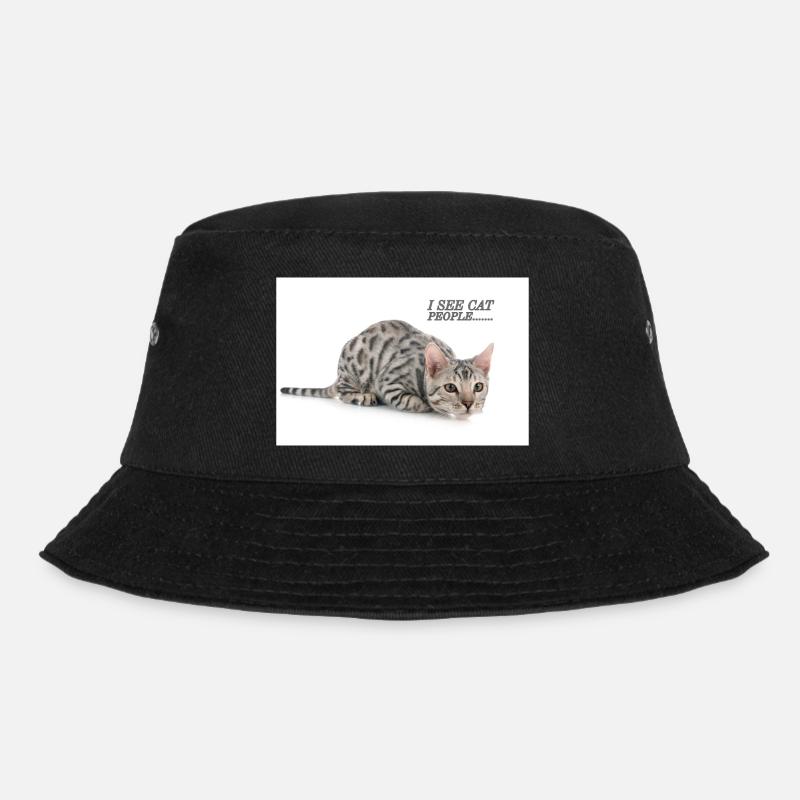 I spy with my kitty eye - Bucket Hat - black
