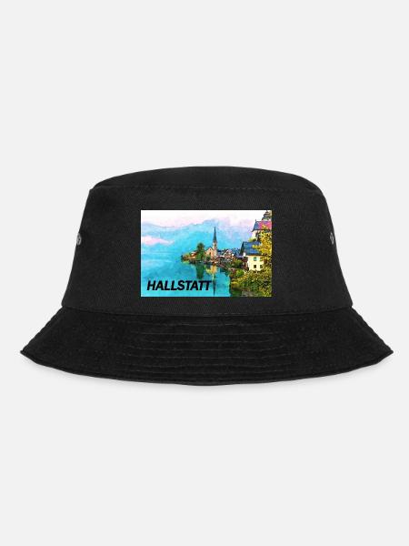 Hallstatt künstlerisch - Bucket Hat - Schwarz