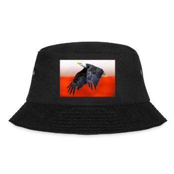 Polish eagle against the background of the national flag. - Bucket Hat - black - Front - Lela (165cm)