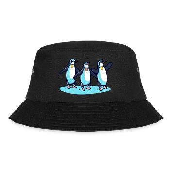 Penguins celebrate - Bucket Hat - black - Front - Lela (165cm)