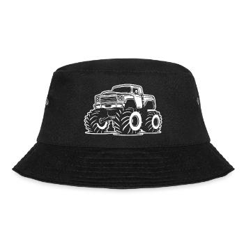Monstertruck Monster Truck Liebhaber Fan - Bucket Hat - Schwarz - Vorne - Lela (165cm)