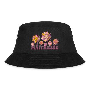 Maitresse motif floral marguerite pour maîtresse - Bob - noir - Devant - Lela (165cm)