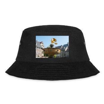 historischer Brunnenmarkt Goslar (Marktbrunnen) - Bucket Hat - Schwarz - Vorne - Lela (165cm)