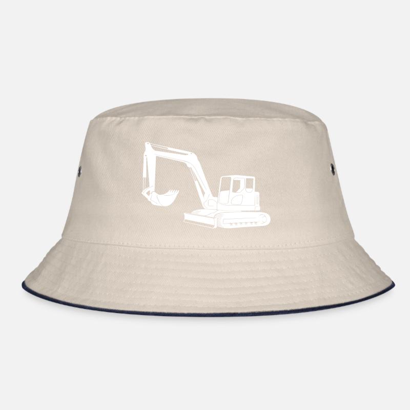 Baggerfahrer Silhouette - Baugeräteführer Bucket Hat