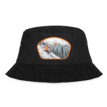funny cool ski - Bucket Hat - Schwarz - Vorne - Lela (165cm)