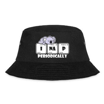 I Nap Periodically Chemistry Science Pun - Bucket Hat - black - Front - Lela (165cm)