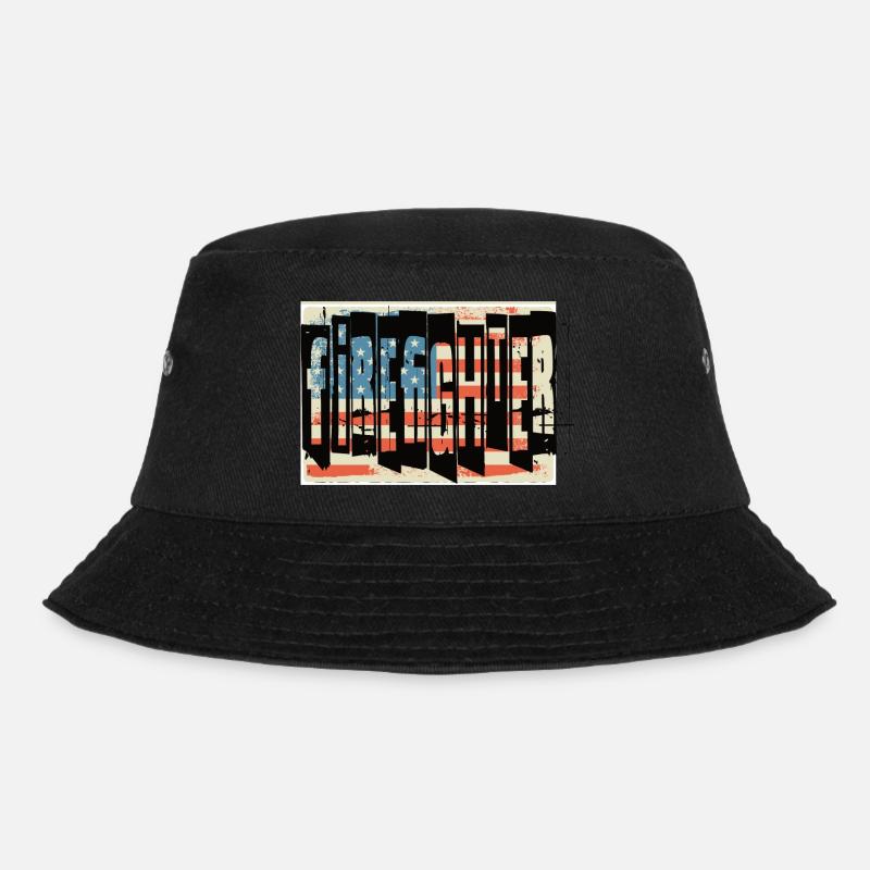 Feuerwehrmann / Firefighter - Bucket Hat - Schwarz