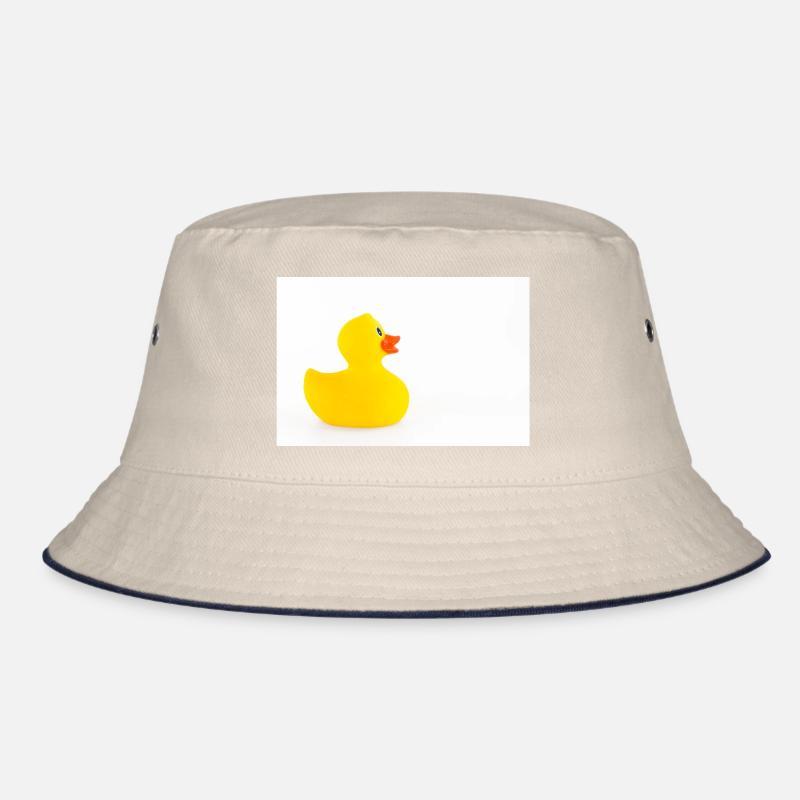 Isolated rubber duck Bucket Hat