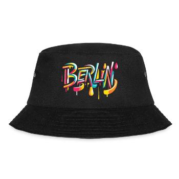 Berlin Graffiti - Bucket Hat - black - Front - Lela (165cm)