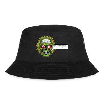 Marijuana - Comic Skull - Bucket Hat - black - Front - Lela (165cm)