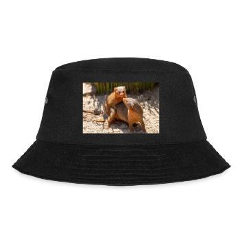 Zwergmangusten Helogale - Bucket Hat - Schwarz - Vorne - Lela (165cm)