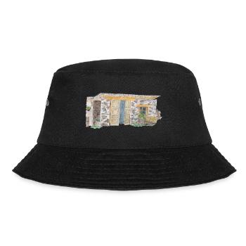 Eifel Outdoor Nationalpark Wandern Heimat Landlieb - Bucket Hat - Schwarz - Vorne - Lela (165cm)