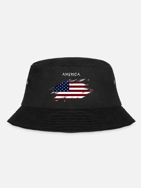 AMERICA - Bucket Hat - Schwarz