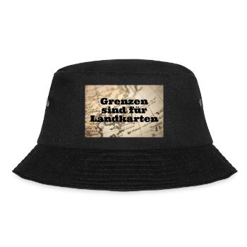Grenzenlos - Bucket Hat - Schwarz - Vorne - Lela (165cm)