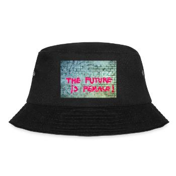 Die Zukunft ist weiblich - Bucket Hat - Schwarz - Vorne - Lela (165cm)