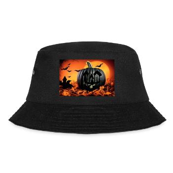 Halloween pumpkin - Bucket Hat - black - Front - Lela (165cm)