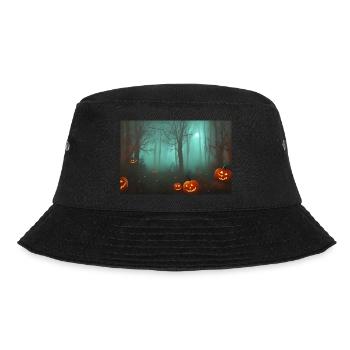 Halloween pumpkin - Bucket Hat - black - Front - Lela (165cm)