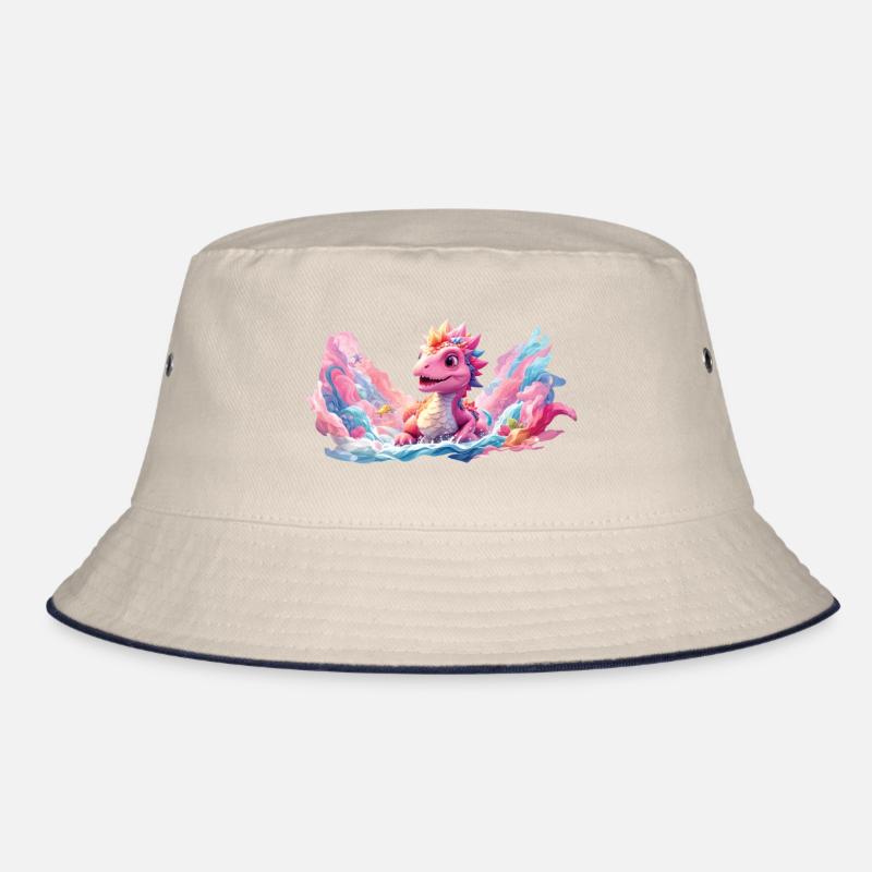bunter Drache, Kinder, fantasy, comic, Geschenk Bucket Hat