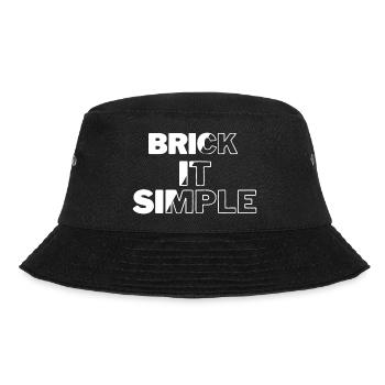 Brick it Simple - Bucket Hat - Schwarz - Vorne - Lela (165cm)