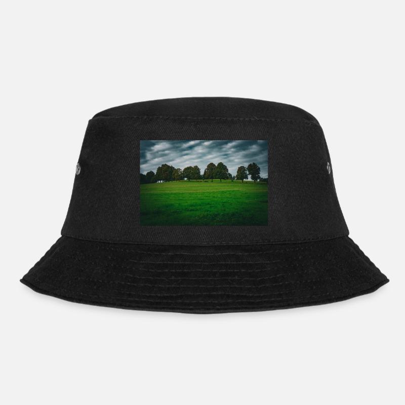 Land and trees - Bucket Hat - black