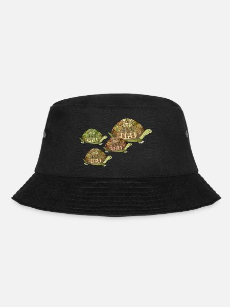 Schildkröten - Bucket Hat - Schwarz