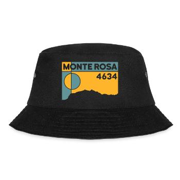 Monte Rosa Monterosa Trekking Mountain Tour Souvenir - Bucket Hat - black - Front - Lela (165cm)
