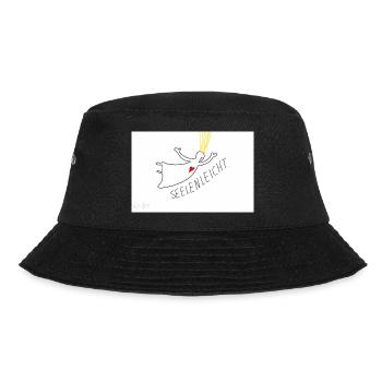 Seelenleicht - Bucket Hat - Schwarz - Vorne - Lela (165cm)
