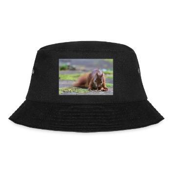 Eichhörnchen - Bucket Hat - Schwarz - Vorne - Lela (165cm)