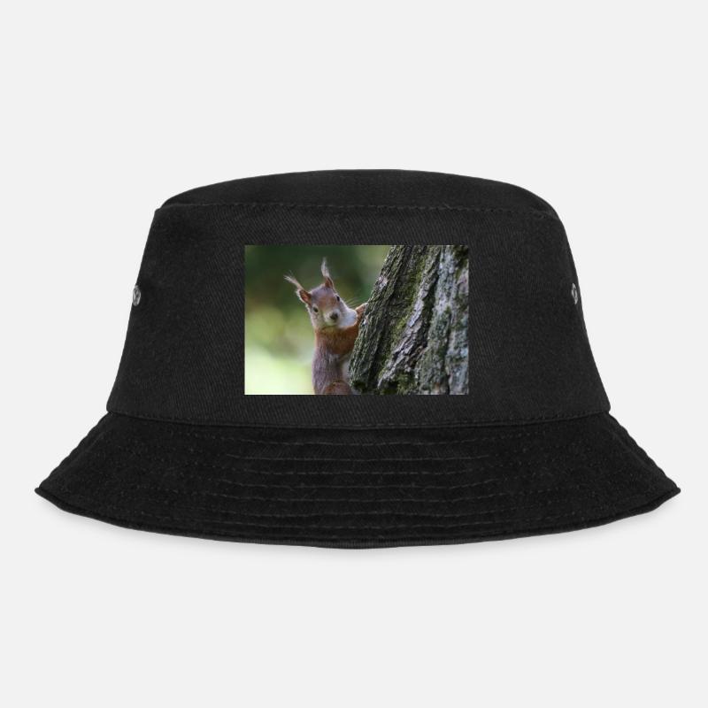 Eichhörnchen,Isibat - Bucket Hat - Schwarz