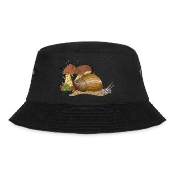 Schnecke - Bucket Hat - Schwarz - Vorne - Lela (165cm)