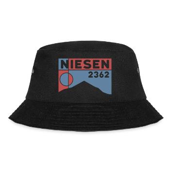 Niesen Berg Wandern Wanderung Souvenir Thunersee - Bucket Hat - Schwarz - Vorne - Lela (165cm)