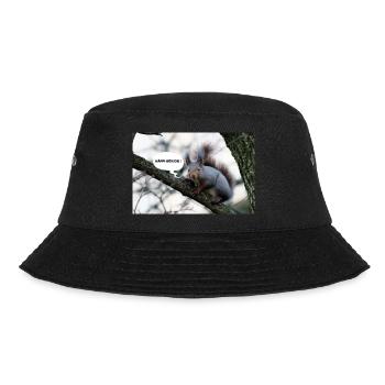 Eichhörnchen, Isibat - Bucket Hat - Schwarz - Vorne - Lela (165cm)