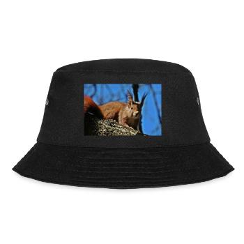 Eichhörnchen - Bucket Hat - Schwarz - Vorne - Lela (165cm)