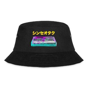 SYNTH GEEK JAPANISCH - Bucket Hat - Schwarz - Vorne - Lela (165cm)