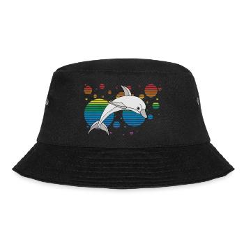 Delfin - Bucket Hat - Schwarz - Vorne - Lela (165cm)