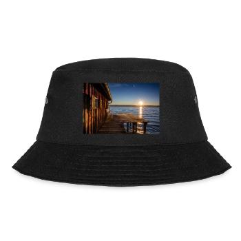 Sonnenaufgang am Ammersee - Bucket Hat - Schwarz - Vorne - Lela (165cm)