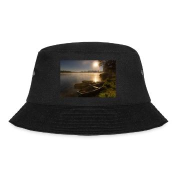 Sonnenaufgang am Bad Bayersoier See - Bucket Hat - Schwarz - Vorne - Lela (165cm)