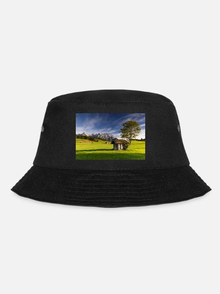 Buckelwiesen nähe Mittenwald - Bucket Hat - Schwarz