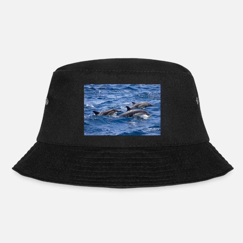 Delfine - Bucket Hat - Schwarz